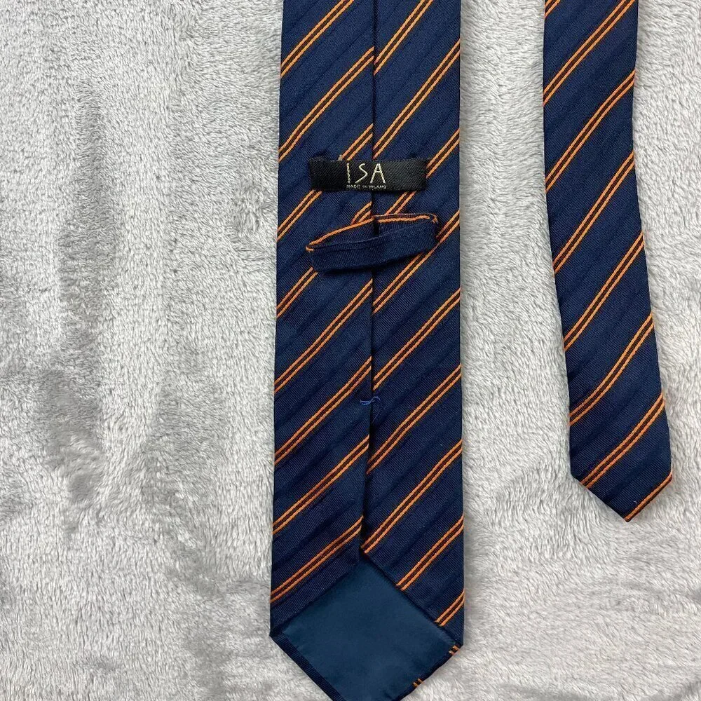 ISA Men's Classic 100% Silk Neck Tie Made in Italy